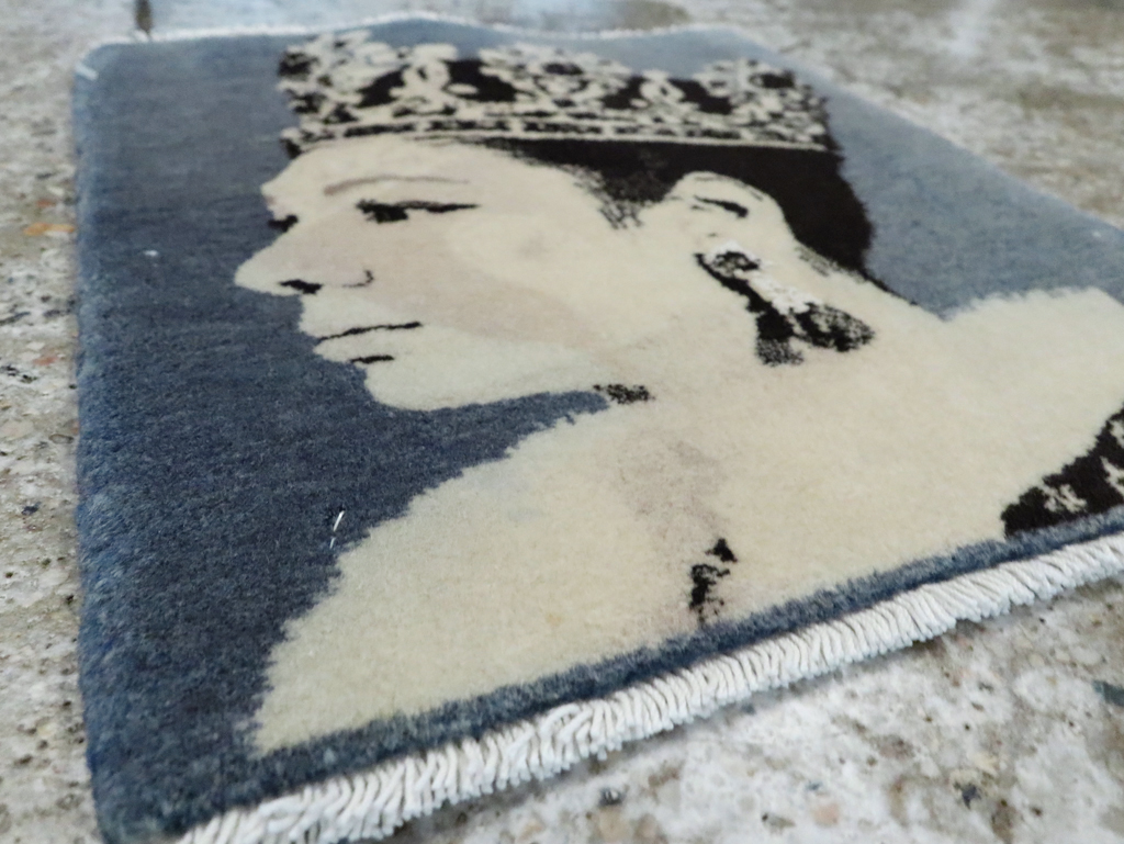 Vintage Persian Tabriz Pictorial Rug, No.28141 - Galerie Shabab