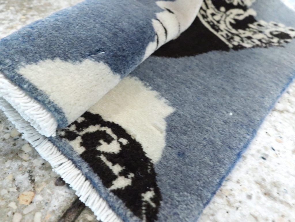 Vintage Persian Tabriz Pictorial Rug, No.28141 - Galerie Shabab