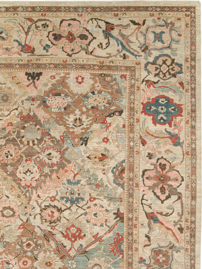 Modern Persian Sultanabad Oversize Carpet, No.28144 - Galerie Shabab