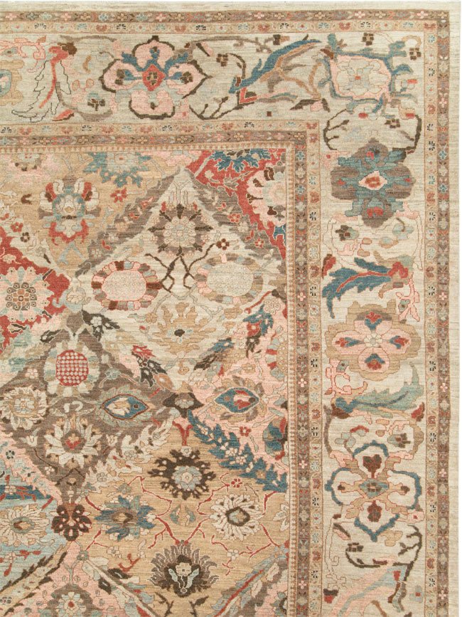 Modern Persian Sultanabad Oversize Carpet, No.28144 - Galerie Shabab