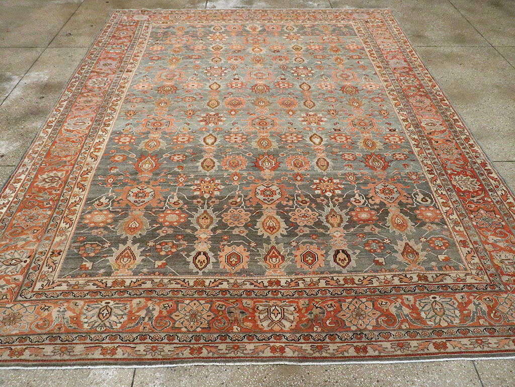 Antique Persian Malayer Room Size Carpet, No.28148 - Galerie Shabab