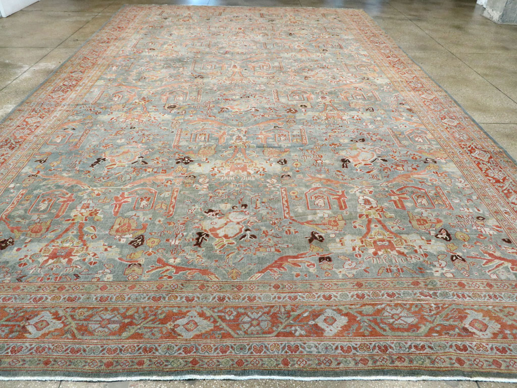 Antique Persian Mahal Oversize Carpet, No.28149 - Galerie Shabab