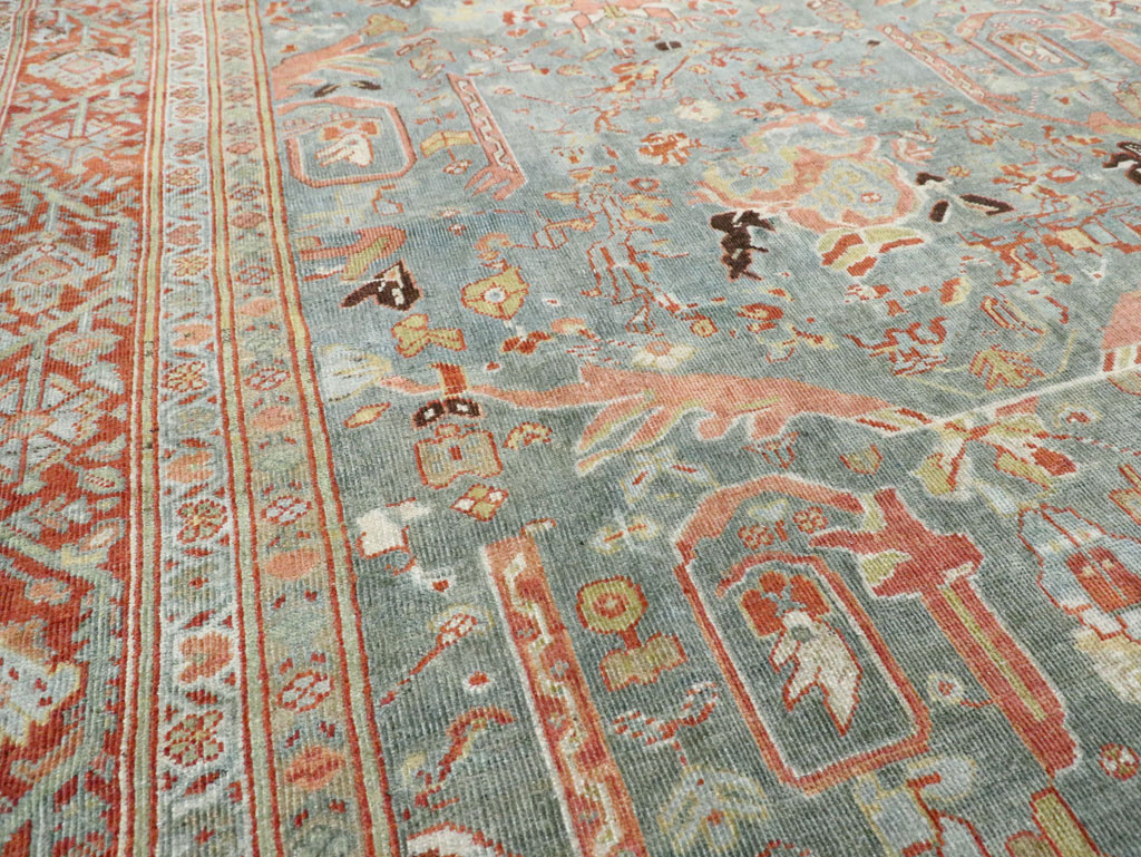 Antique Persian Mahal Oversize Carpet, No.28149 - Galerie Shabab