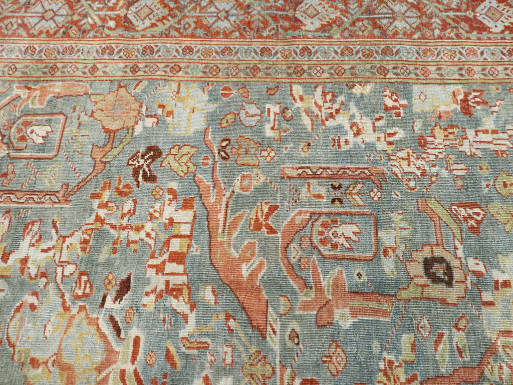 Antique Persian Mahal Oversize Carpet, No.28149 - Galerie Shabab