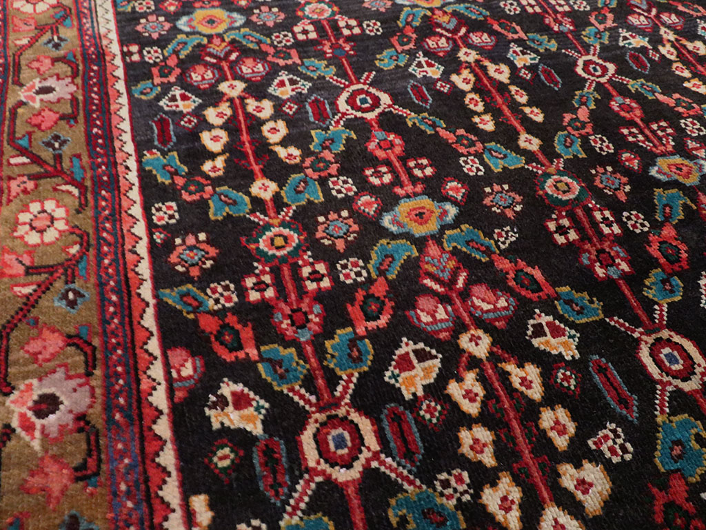 Vintage Persian Hamadan Gallery Rug, No.28155 - Galerie Shabab