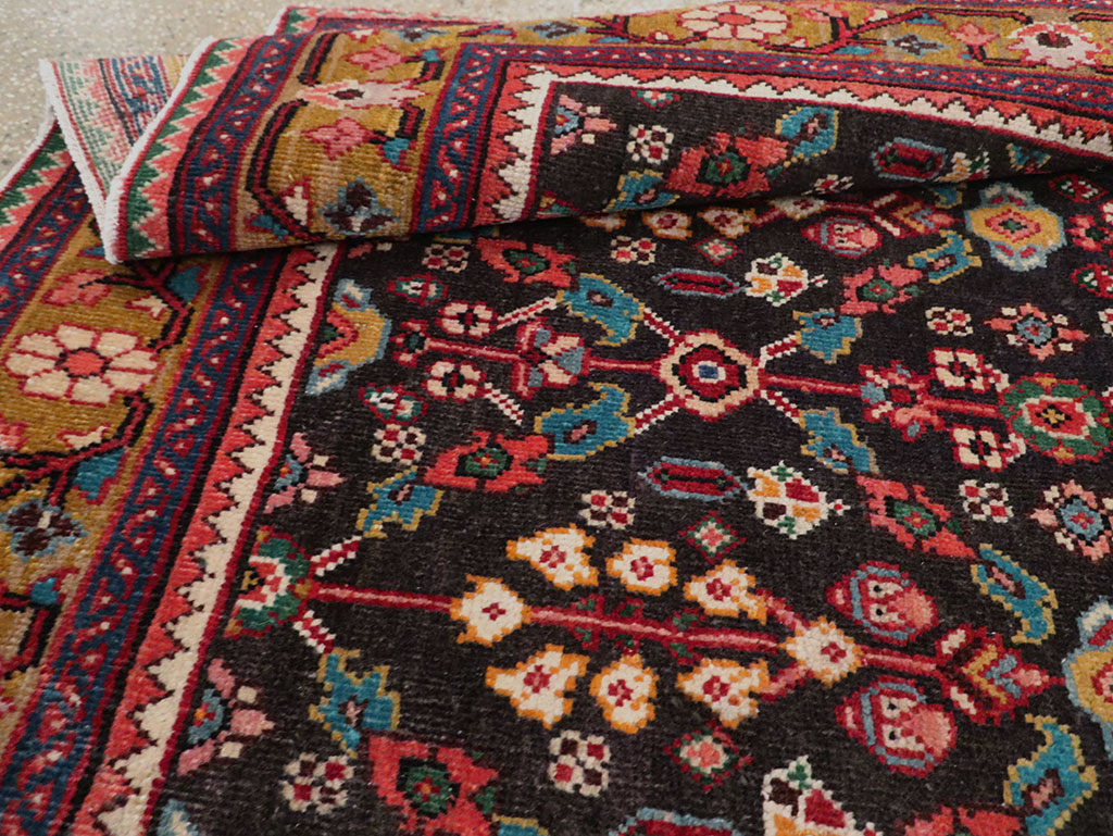 Vintage Persian Hamadan Gallery Rug, No.28155 - Galerie Shabab