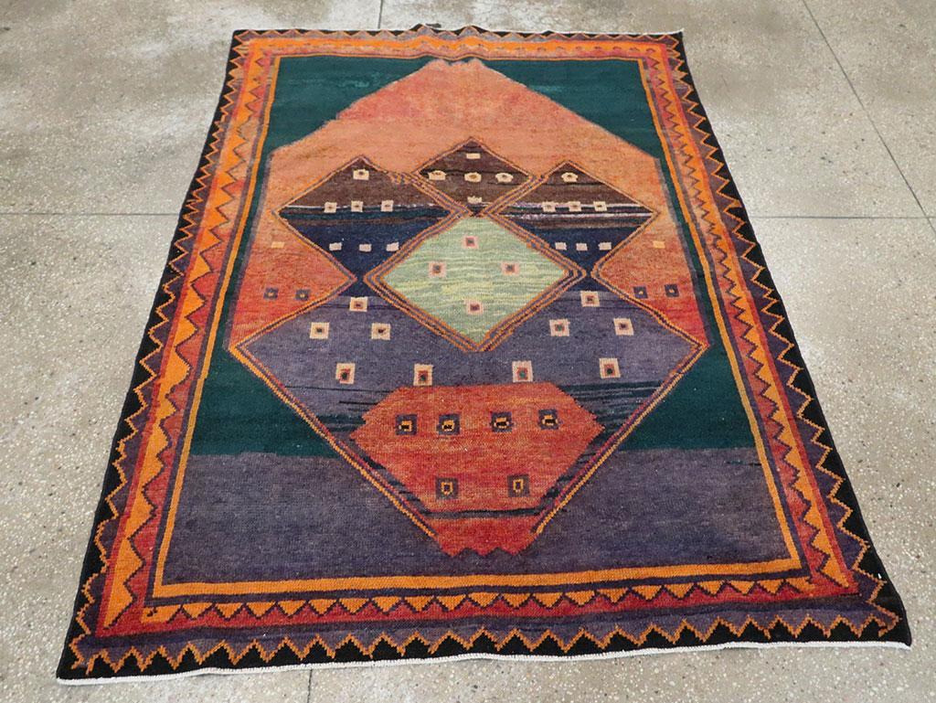 Vintage Persian Gabbeh Rug, No.28157 - Galerie Shabab