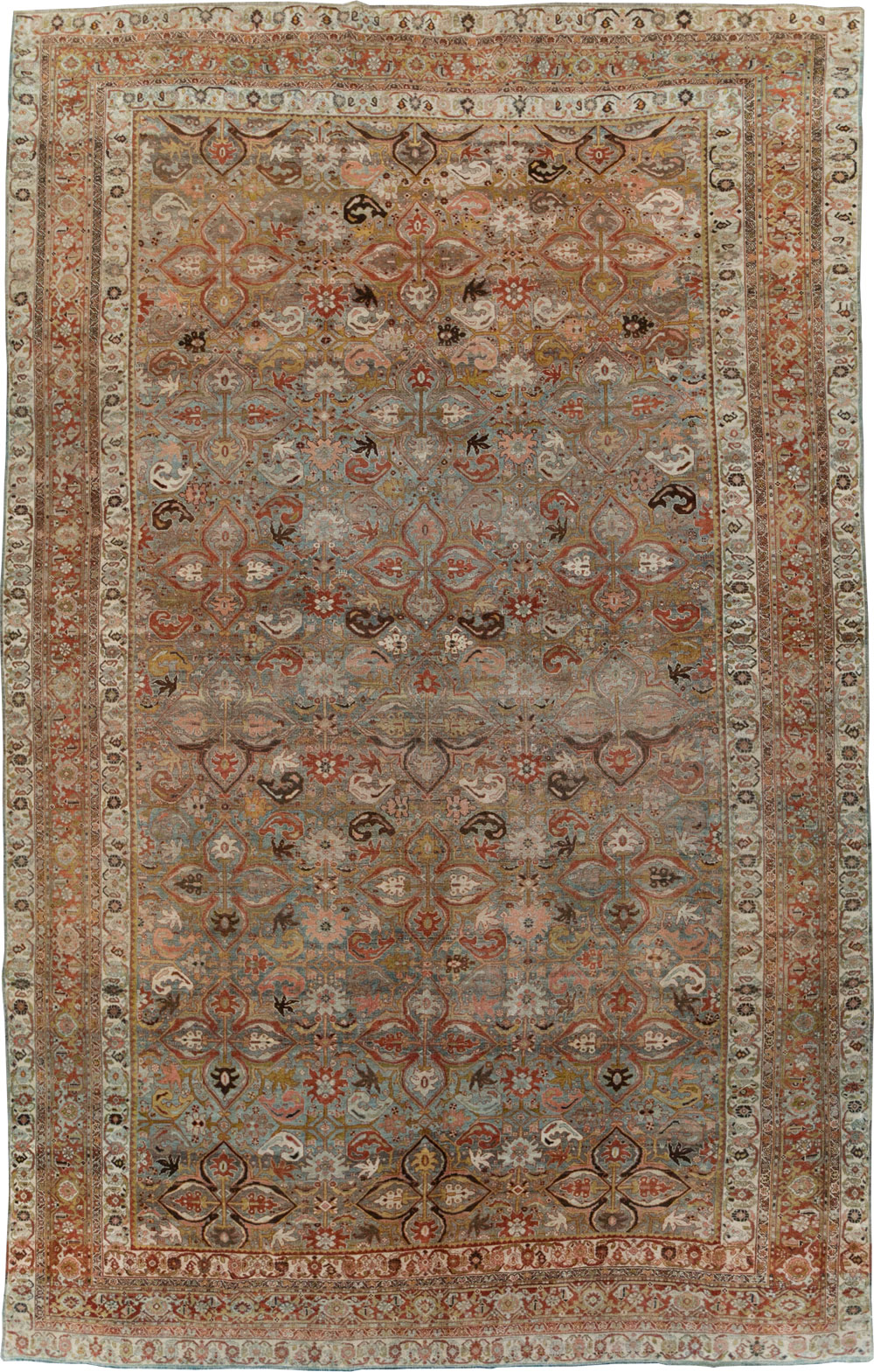 Antique Persian Bidjar Large Room Size Carpet, No.28160 - Galerie Shabab