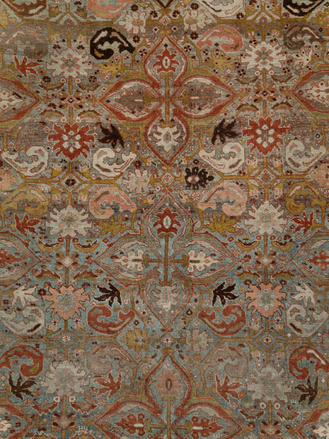 Antique Persian Bidjar Large Room Size Carpet, No.28160 - Galerie Shabab