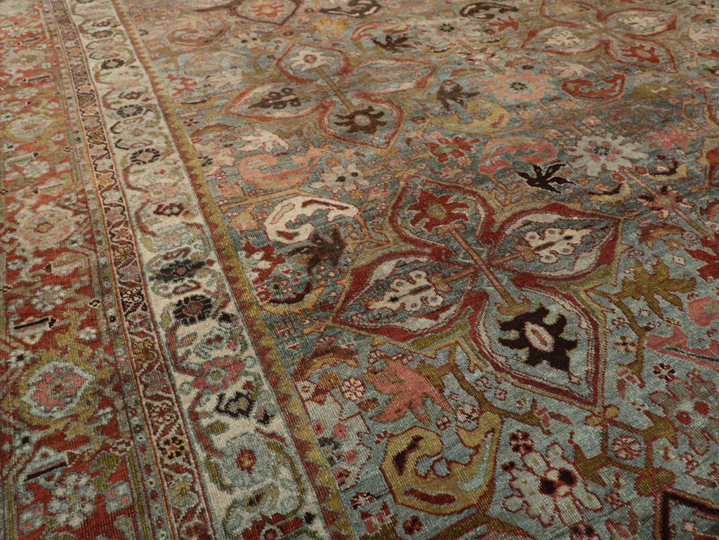 Antique Persian Bidjar Large Room Size Carpet, No.28160 - Galerie Shabab