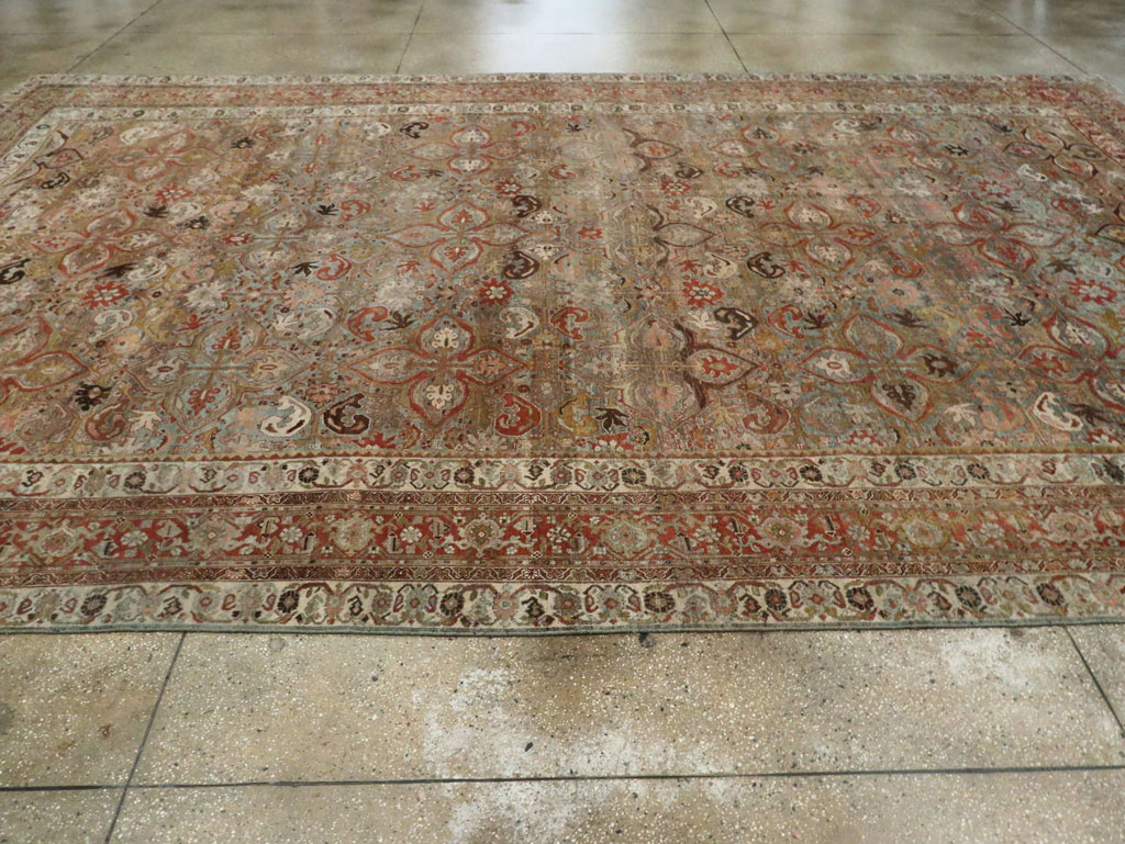 Antique Persian Bidjar Large Room Size Carpet, No.28160 - Galerie Shabab