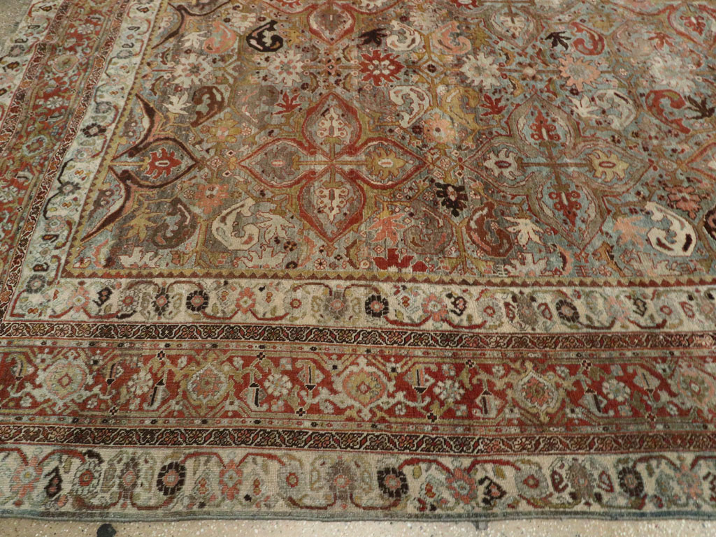 Antique Persian Bidjar Large Room Size Carpet, No.28160 - Galerie Shabab