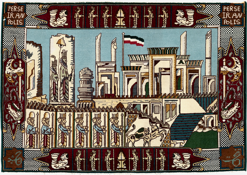 Vintage Persian Tabriz Pictorial Rug (Pair: 2 of 2), No.28164 - Galerie Shabab