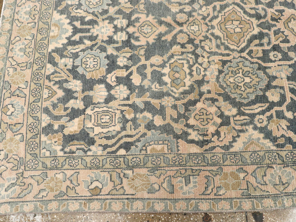 Vintage Persian Malayer Wide Gallery Runner, No.28174 - Galerie Shabab