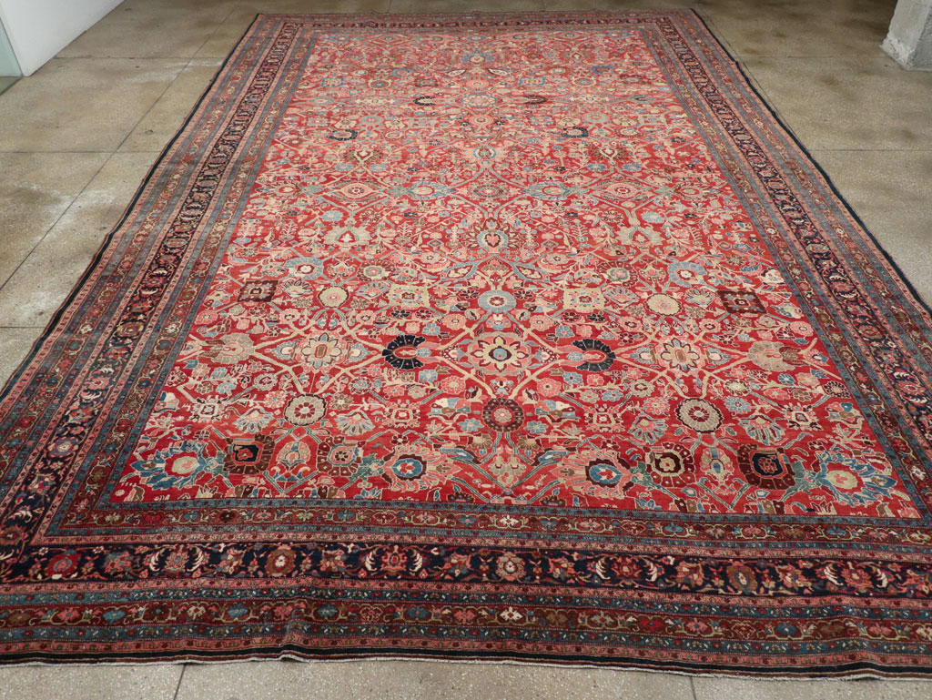 Antique Persian Bidjar Oversize Carpet, No.28178 - Galerie Shabab