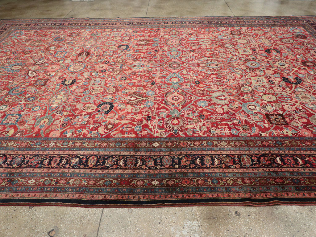 Antique Persian Bidjar Oversize Carpet, No.28178 - Galerie Shabab
