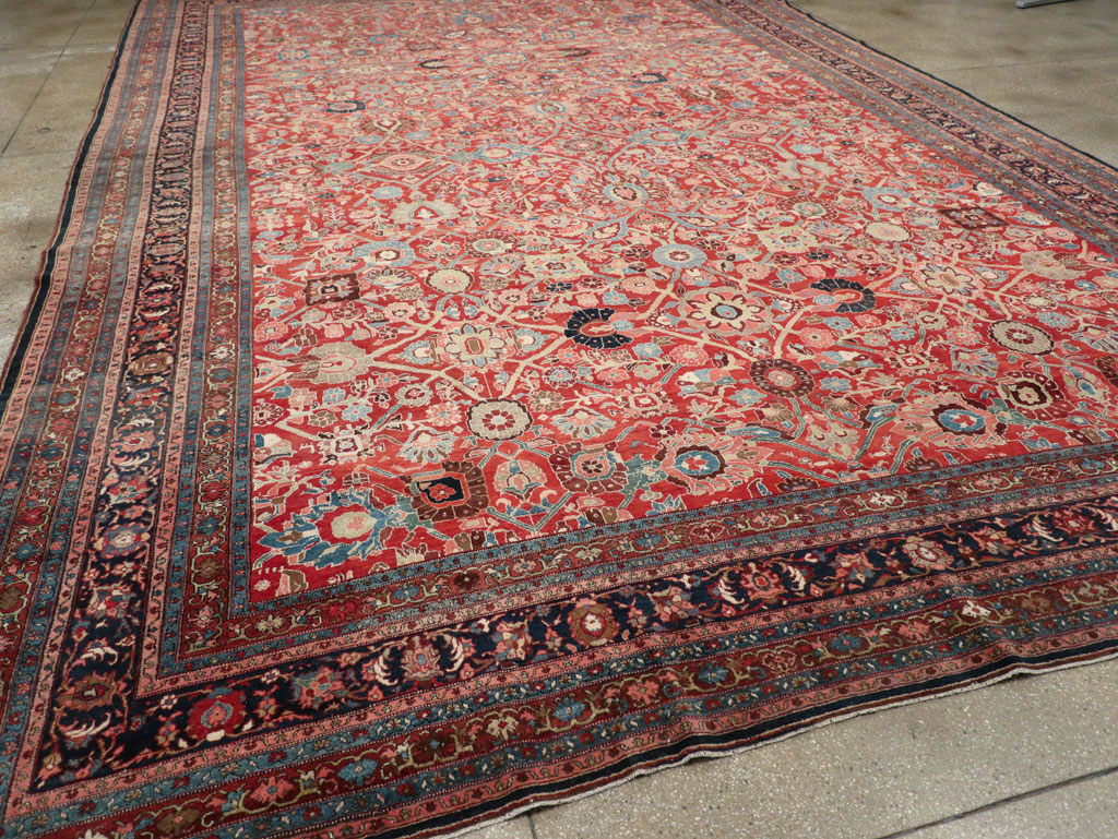 Antique Persian Bidjar Oversize Carpet, No.28178 - Galerie Shabab