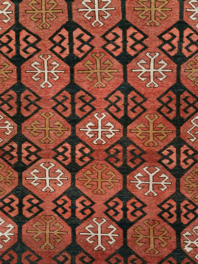 Vintage Kirghiz Gallery Carpet, No.28182 - Galerie Shabab