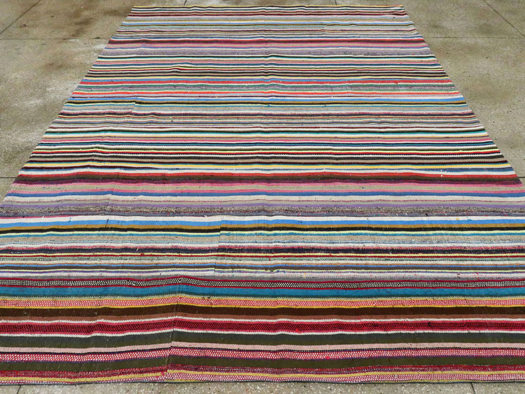 Vintage Turkish Flatweave Kilim , No.28184 - Galerie Shabab