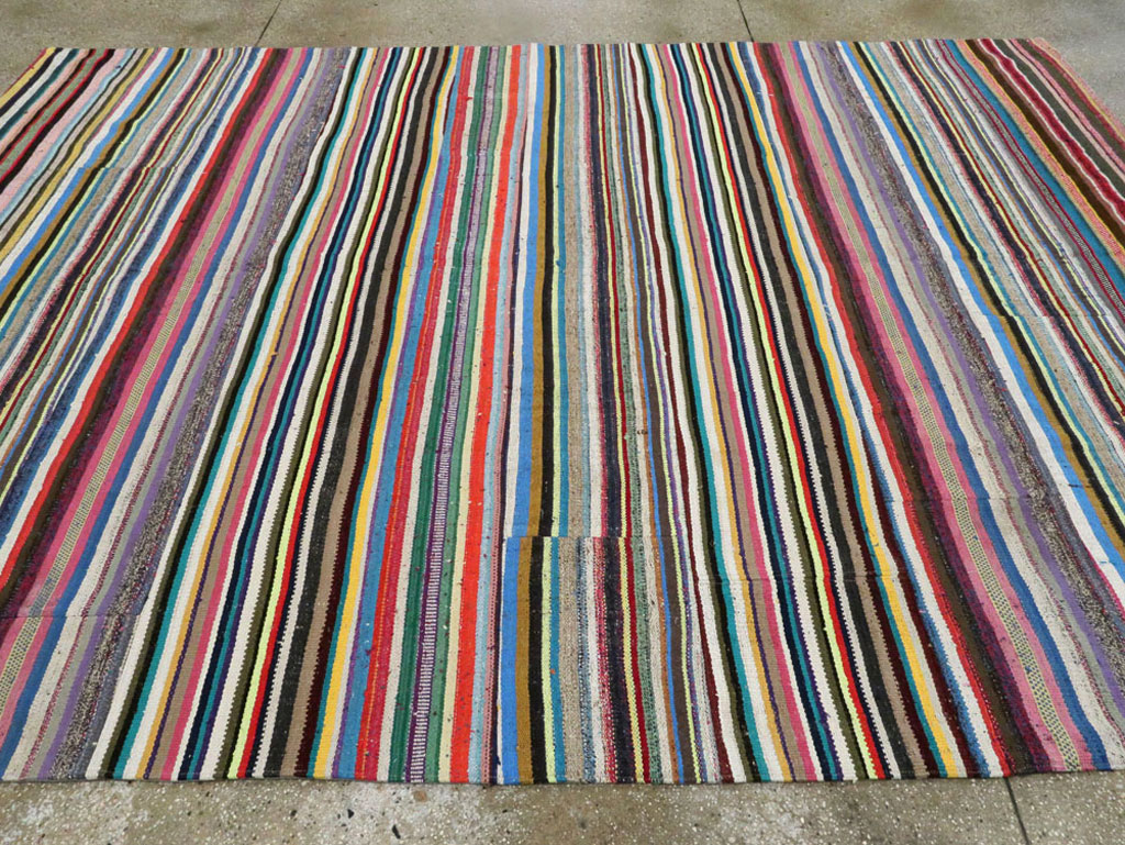 Vintage Turkish Flatweave Kilim , No.28184 - Galerie Shabab