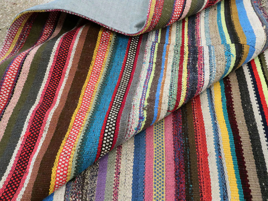 Vintage Turkish Flatweave Kilim , No.28184 - Galerie Shabab