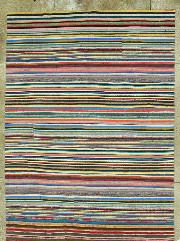 Vintage Turkish Flatweave Kilim , No.28184 - Galerie Shabab