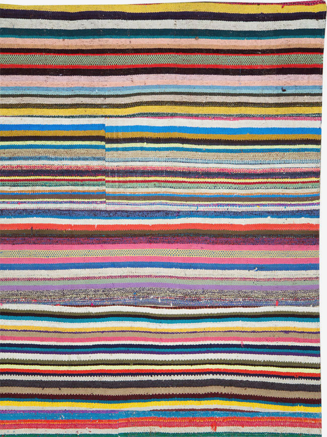 Vintage Turkish Flatweave Kilim , No.28184 - Galerie Shabab