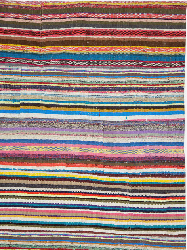Vintage Turkish Flatweave Kilim , No.28184 - Galerie Shabab
