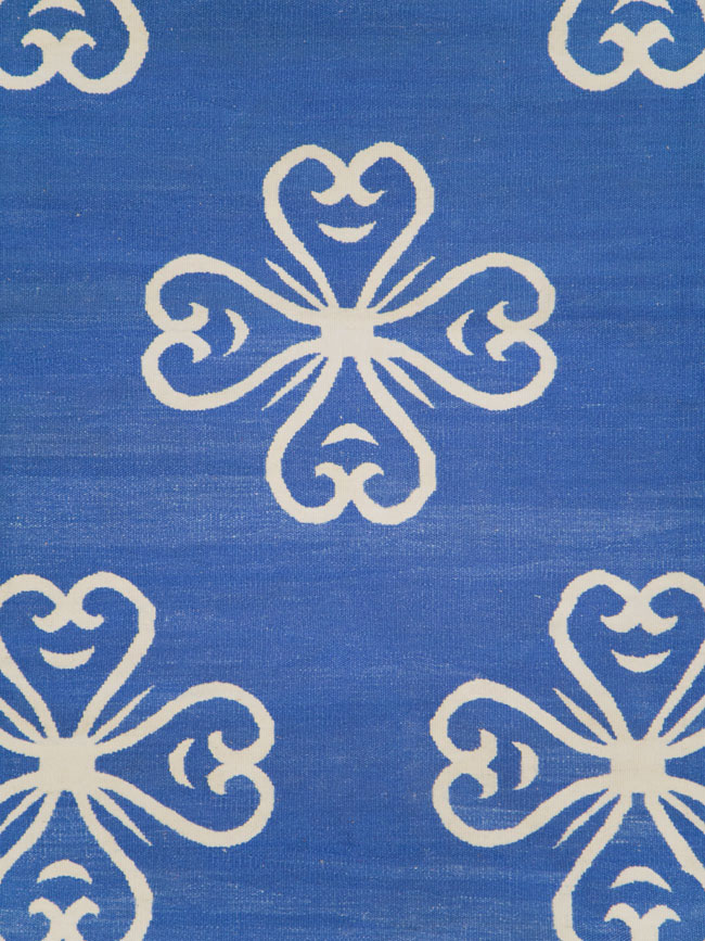 Modern Turkish Flatweave Room Size Carpet, No.28186 - Galerie Shabab