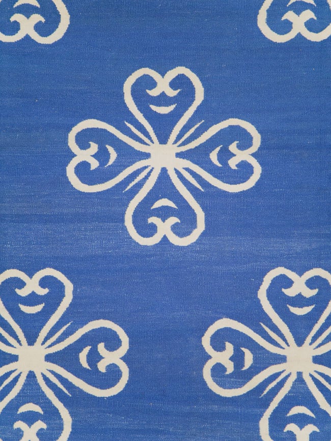 Modern Turkish Flatweave Room Size Carpet, No.28186 - Galerie Shabab