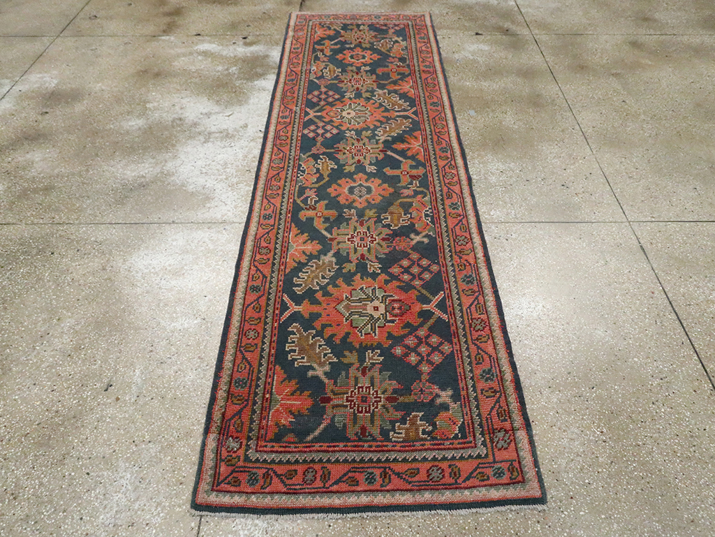 Antique Turkish Oushak Runner, No.28195 - Galerie Shabab