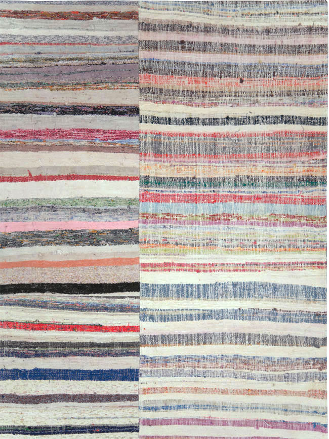 Modern Turkish Flatweave Kilim Room Size Rug, No.28207 - Galerie Shabab