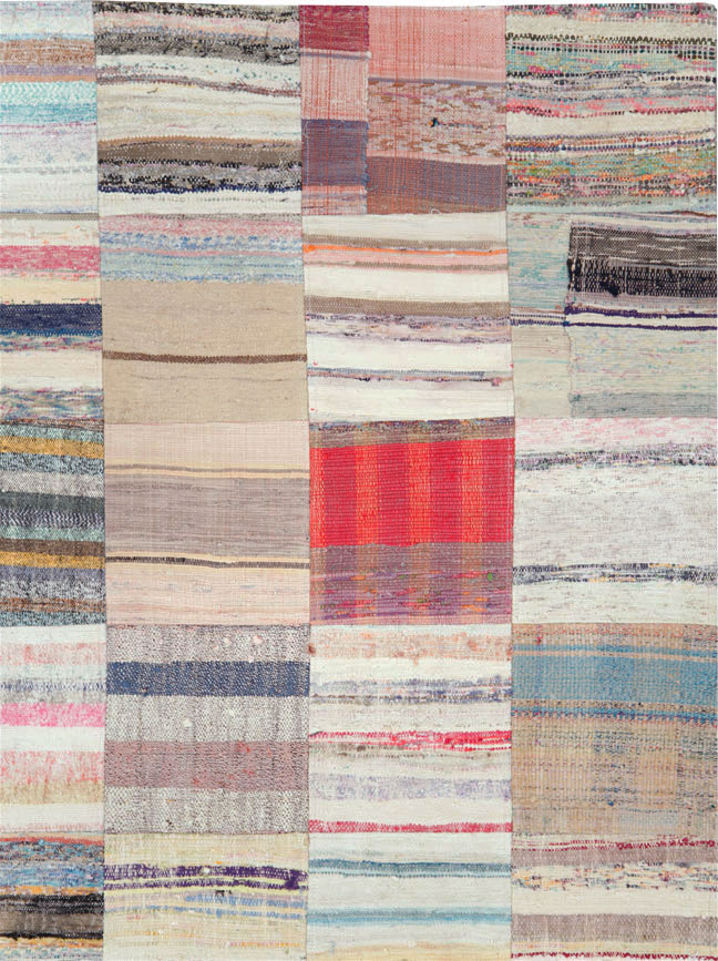 Modern Turkish Flatweave Kilim Room Size Rug, No.28208 - Galerie Shabab