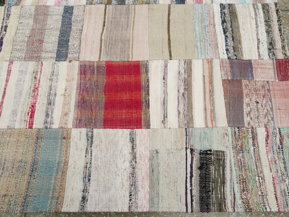 Modern Turkish Flatweave Kilim Room Size Rug, No.28208 - Galerie Shabab