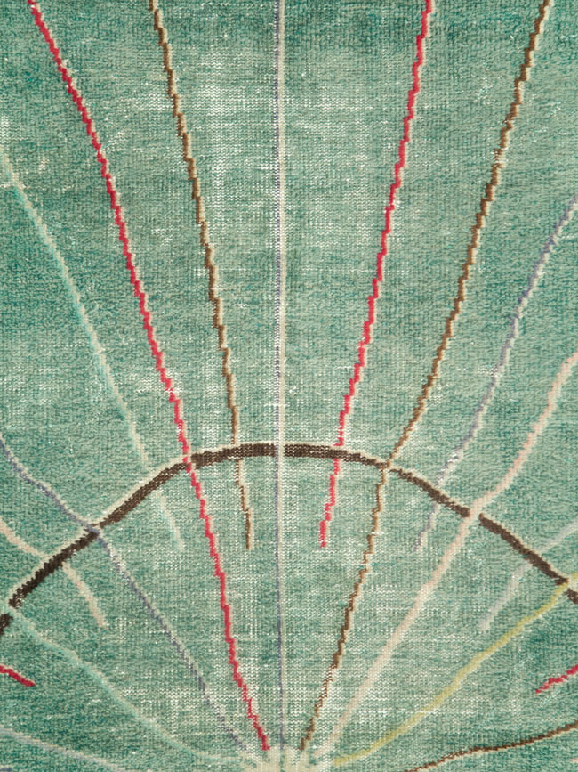 Vintage Turkish Deco Rug, No.28209 - Galerie Shabab