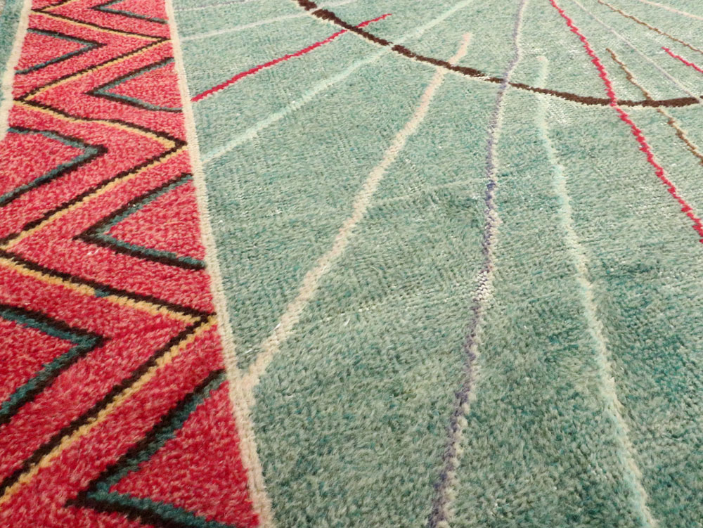 Vintage Turkish Deco Rug, No.28209 - Galerie Shabab