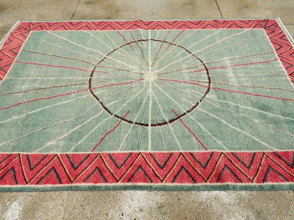 Vintage Turkish Deco Rug, No.28209 - Galerie Shabab