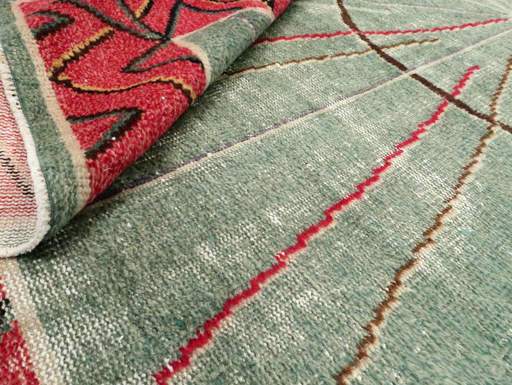 Vintage Turkish Deco Rug, No.28209 - Galerie Shabab