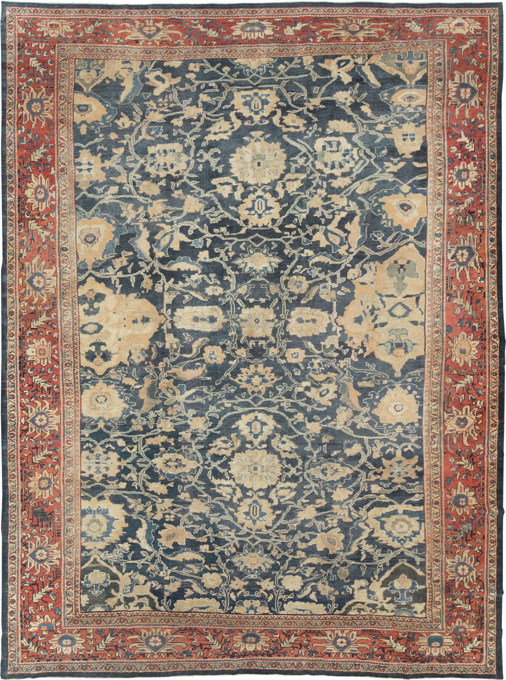 Antique Persian Mahal Carpet, No.28212 - Galerie Shabab