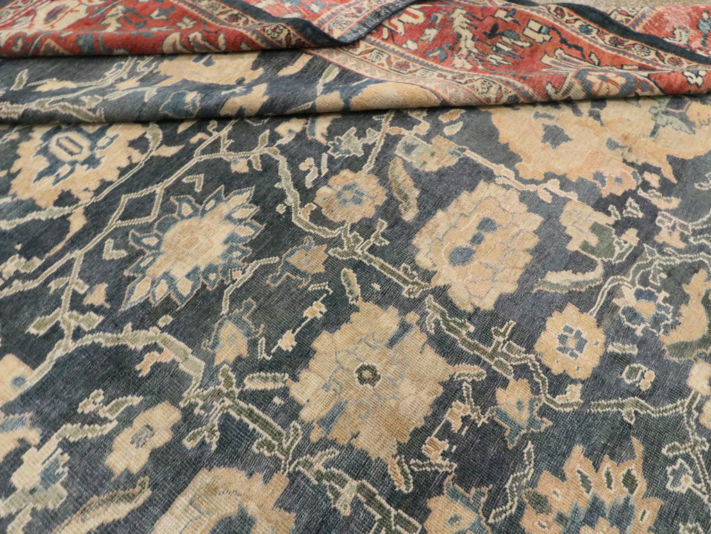 Antique Persian Mahal Carpet, No.28212 - Galerie Shabab