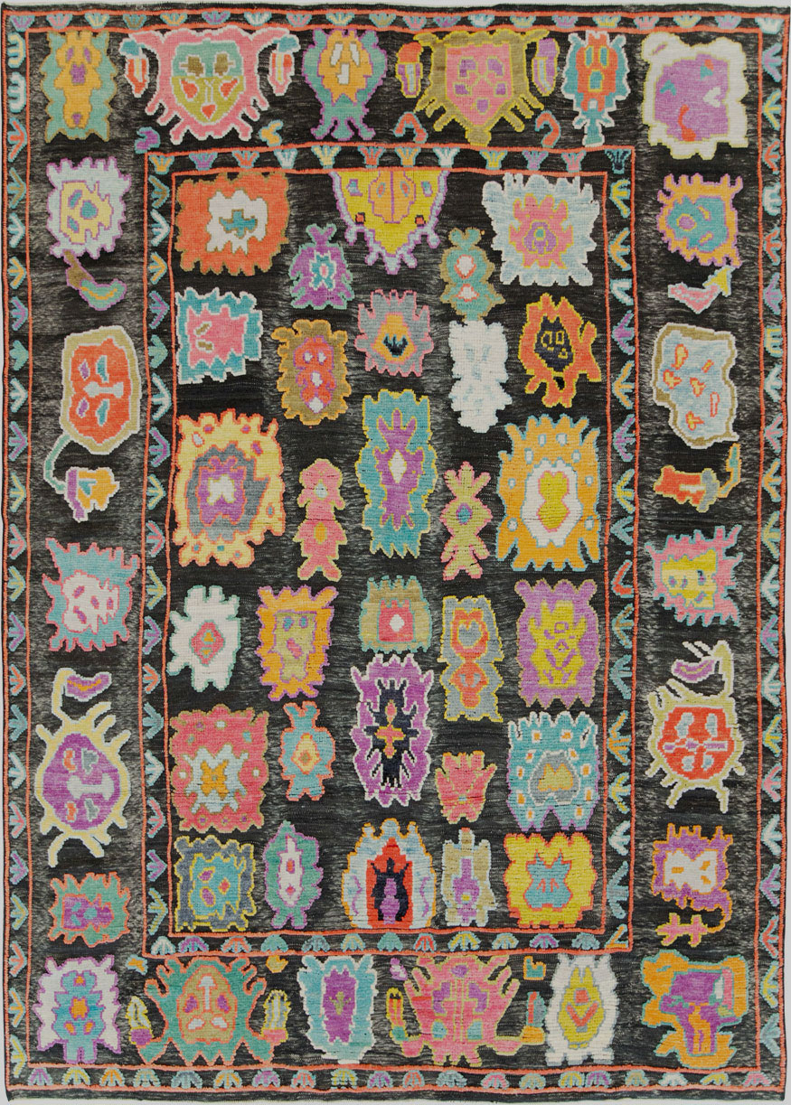 Modern Turkish Souf Oushak Carpet, No.28216 - Galerie Shabab