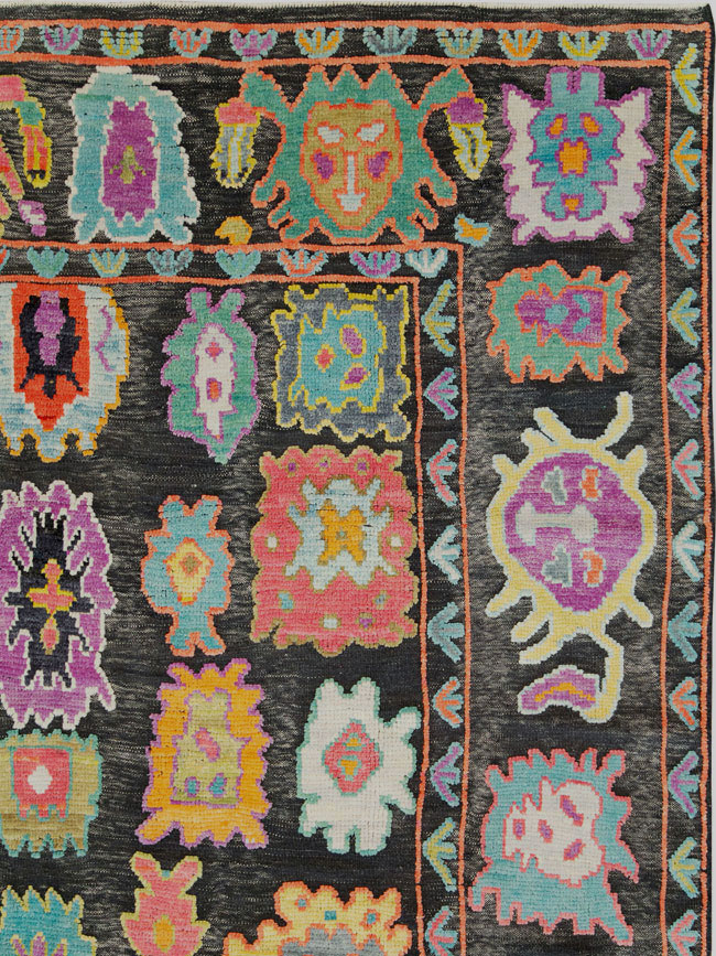 Modern Turkish Souf Oushak Carpet, No.28216 - Galerie Shabab