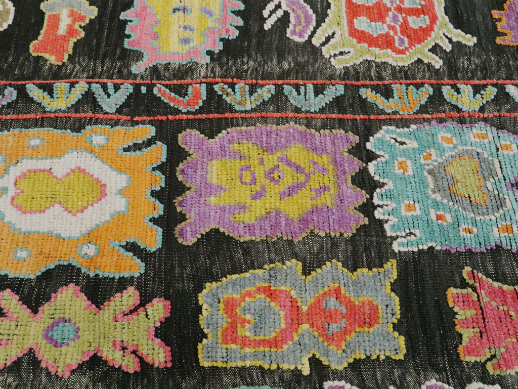 Modern Turkish Souf Oushak Carpet, No.28216 - Galerie Shabab