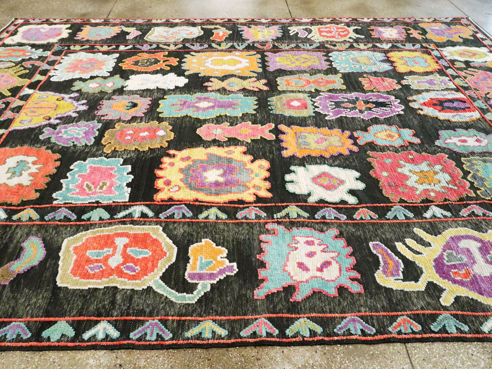 Modern Turkish Souf Oushak Carpet, No.28216 - Galerie Shabab