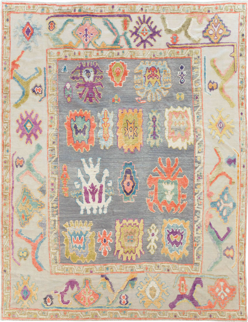 Contemporary Turkish Oushak Carpet, No.28218 - Galerie Shabab
