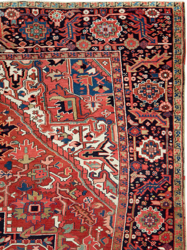 Vintage Persian Heriz Carpet, No.28221 - Galerie Shabab