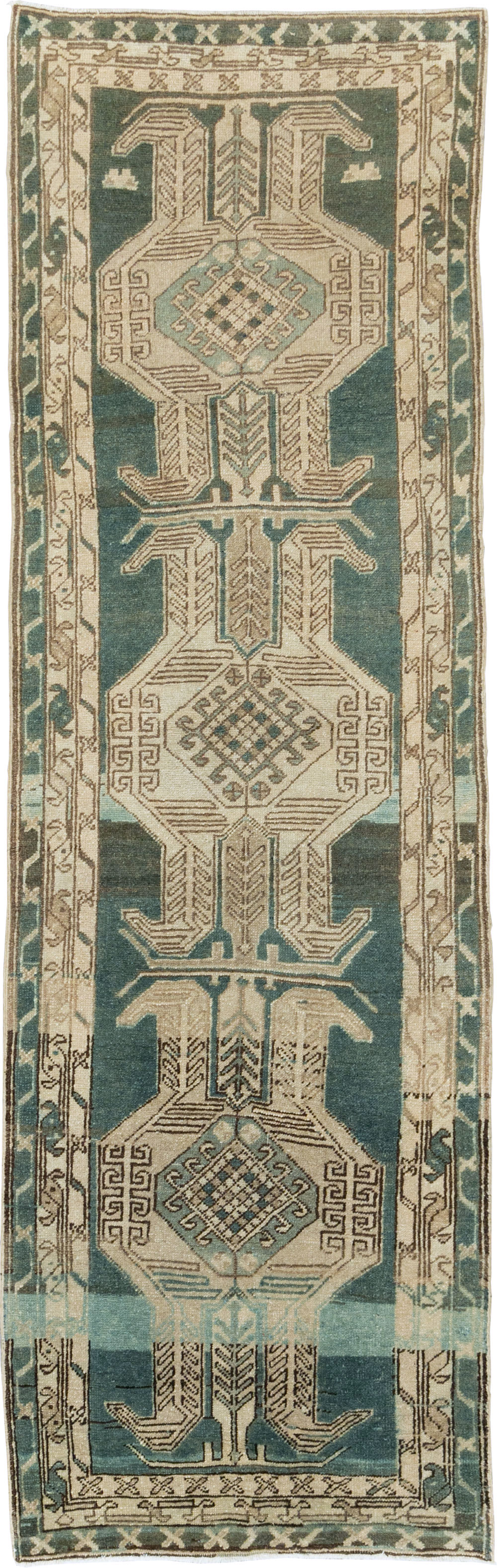 Vintage Persian Heriz Runner, No.28224 - Galerie Shabab