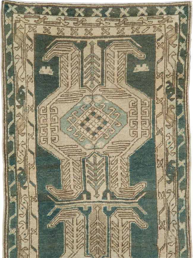 Vintage Persian Heriz Runner, No.28224 - Galerie Shabab