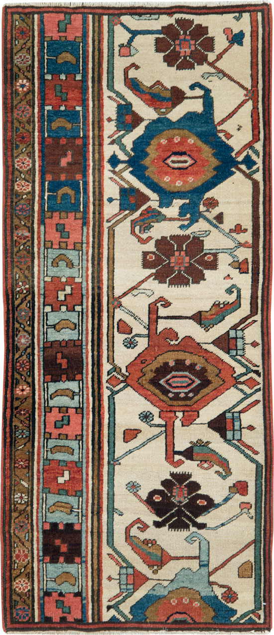 Antique Persian Serapi Wagireh Sampler Rug, No.28230 - Galerie Shabab