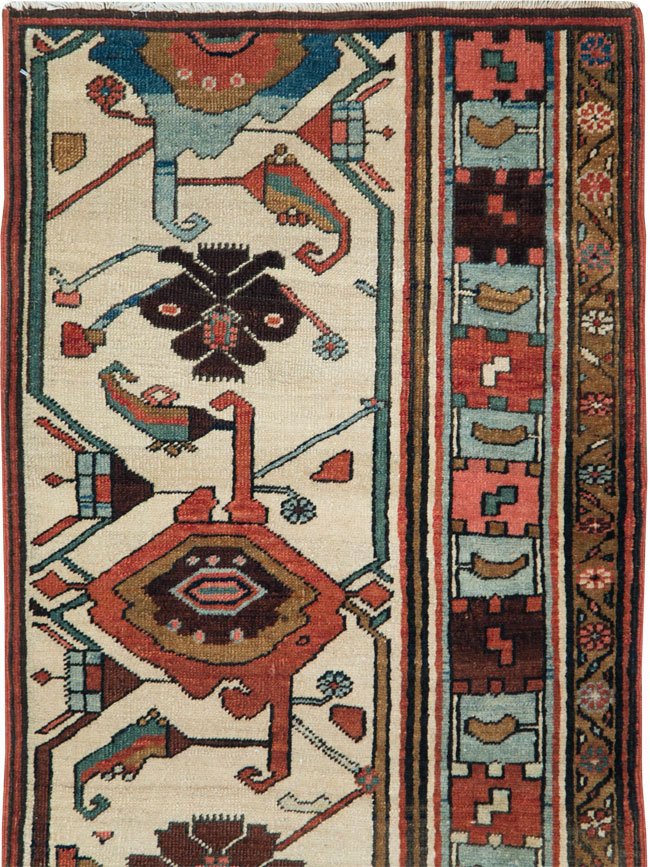 Antique Persian Serapi Wagireh Sampler Rug, No.28230 - Galerie Shabab